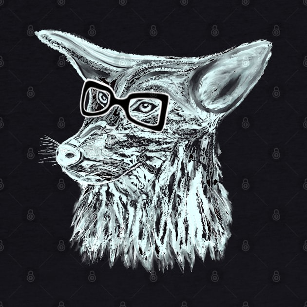 Icey Coyote Hipster All Ears by BrederWorks